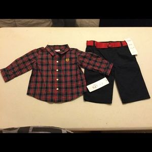 NWT Chaps by Ralph Lauren shirt & pants.